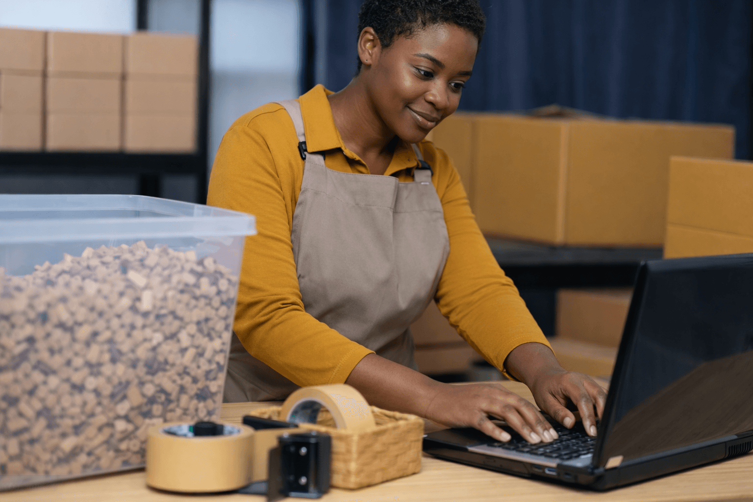 Reusable packing systems in logistics flow